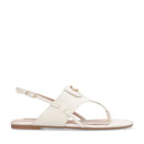 Sandali Donna Flat LIU JO Sandy 10 in Pelle color Latte