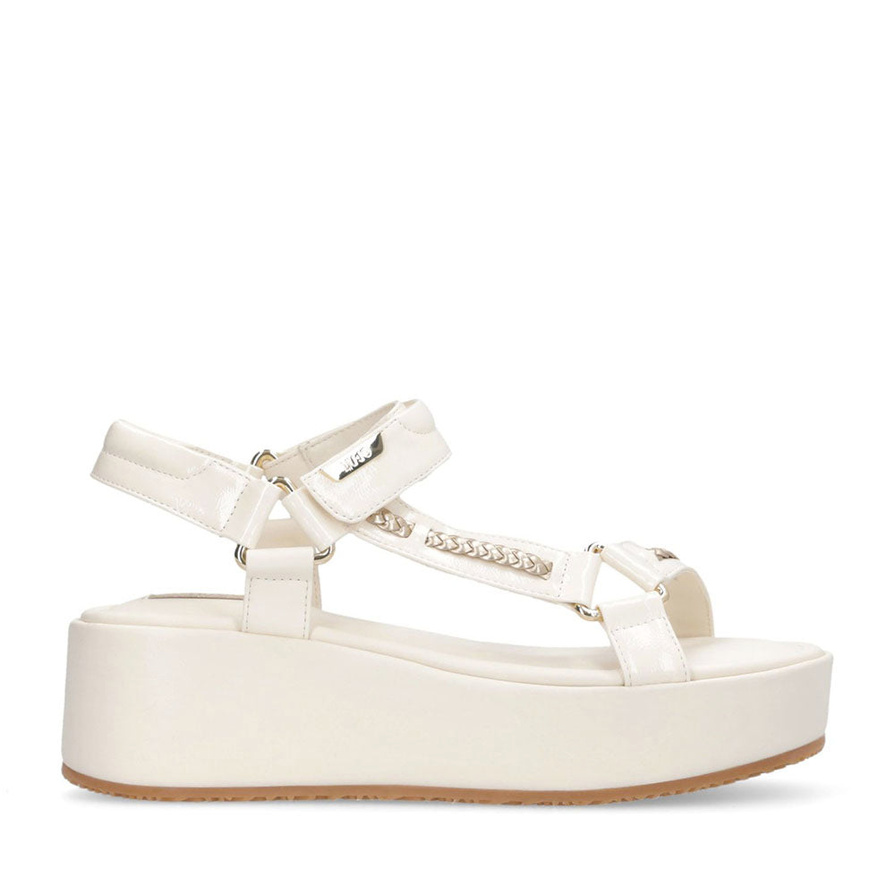 Sandali Platform Donna LIU JO Flo 05 in Vernice color Latte