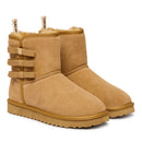 Stivali Donna Imbottiti LIU JO Jil 10 in Suede color Cognac con Fiocchi