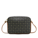 Damen-Umhängetasche POLLINI Linie Heritage Logo Classic Schwarz und Braun