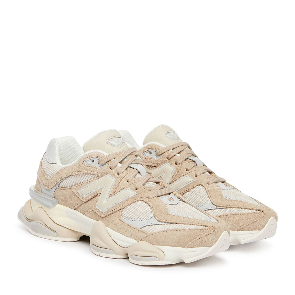 Sneakers Running NEW BALANCE 9060 in Suede e Mesh Driftwood e Timberwolf