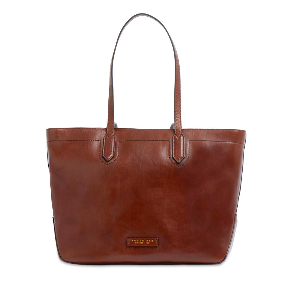 Shopping Bag Donna THE BRIDGE linea Larissa in Pelle Marrone