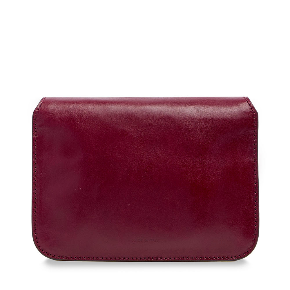 Borsa Donna a Tracolla Media THE BRIDGE linea Lucrezia in Pelle Rosso Barolo