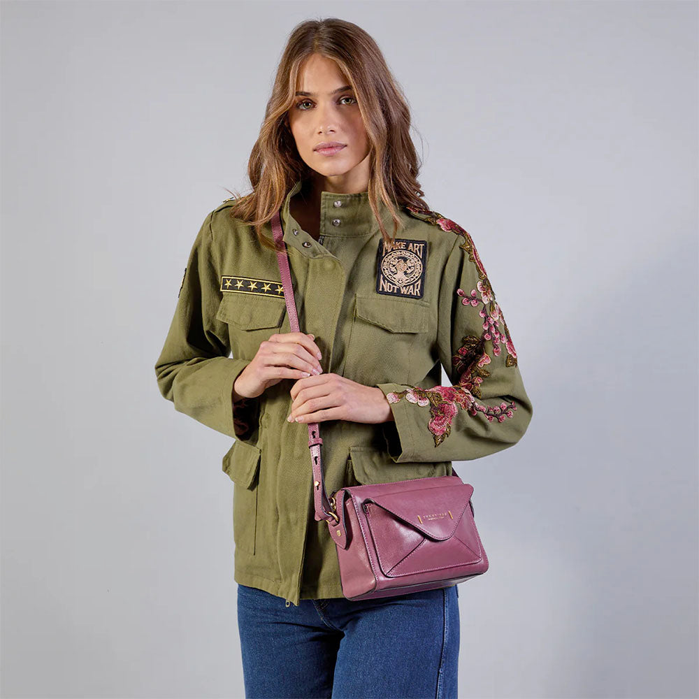 Borsa Donna a Tracolla THE BRIDGE linea Frida in Pelle Rosa Orchidea