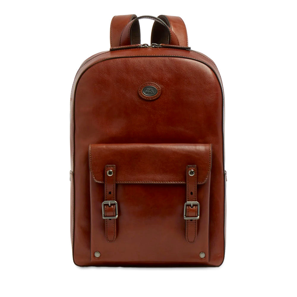 Zaino Uomo THE BRIDGE linea Galileo in Pelle Marrone