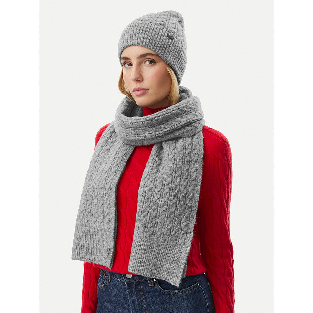 Coordinato Berretto e Sciarpa LIU JO in Maglia Misto Lana Grigio