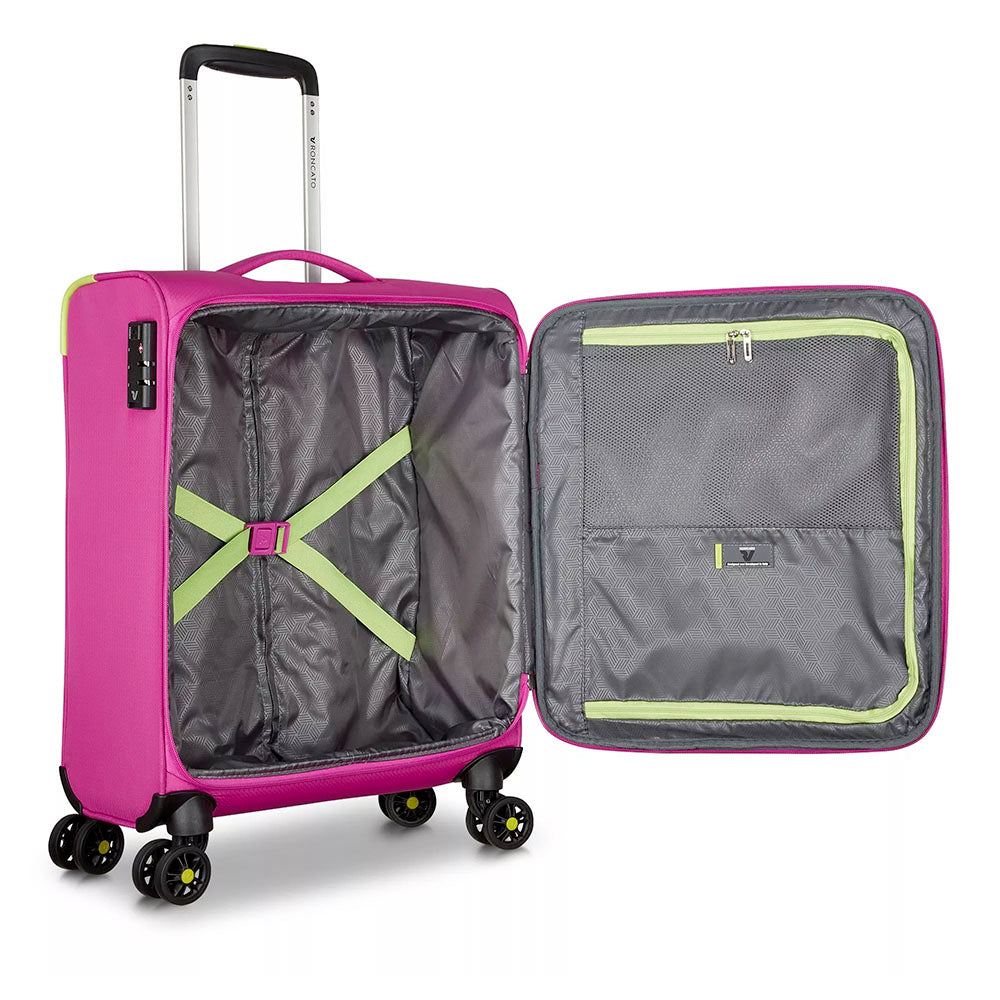 Trolley Cabina Semirigido 4 Ruote RONCATO Linea Lite Soft colore Fucsia