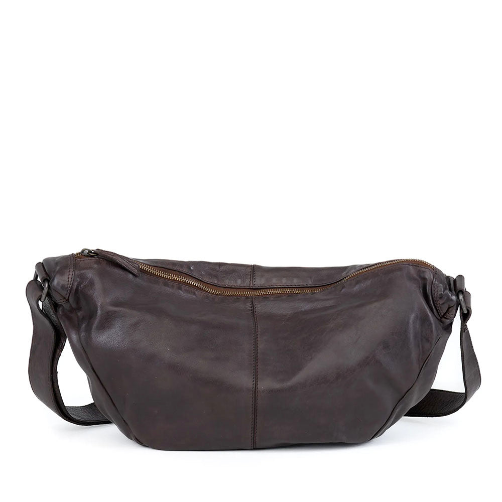 Borsa Donna Mezzaluna Large a Tracolla GIANNI CONTI linea Graciela in Pelle Nera