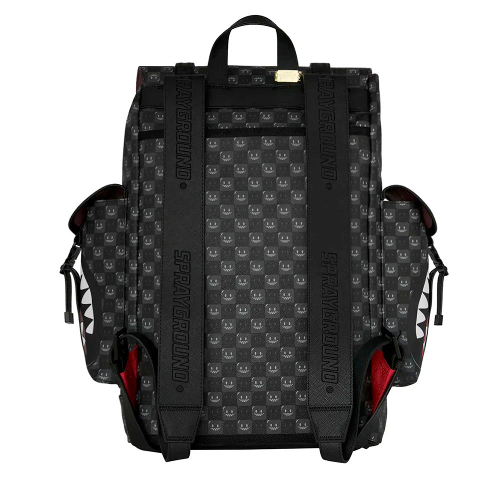Zaino Unisex SPRAYGROUND stampa Sharks in Paris WTF Bubbly Black Check Monte Carlo