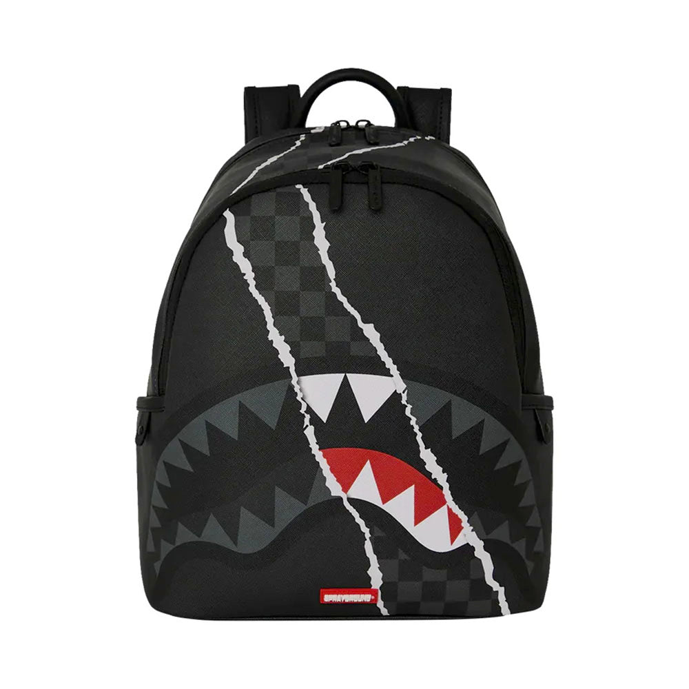 Zaino Small SPRAYGROUND stampa Center Rip Revealing Gray Check Savage