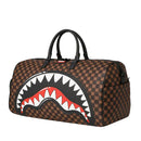 Borsone Weekend SPRAYGROUND stampa Sharks in Paris WTF Bubble Brown Check