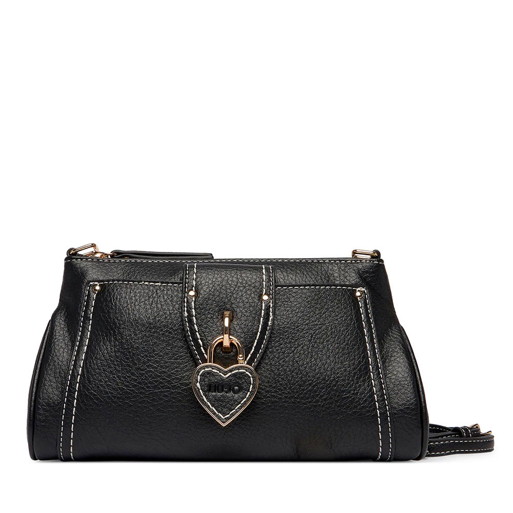 Borsa Donna a Tracolla LIU JO linea Corniola stampa Bottalata Nera