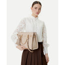 Borsa Donna a Mano Media LIU JO Neutro con Logo Monogram All Over