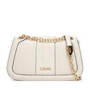 Borsa Donna Media a Tracolla LIU JO effetto Bottalato color Crema