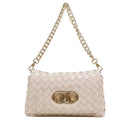 Borsa Media a Spalla Donna LIU JO Better linea La Puffy Intrecciata Beige