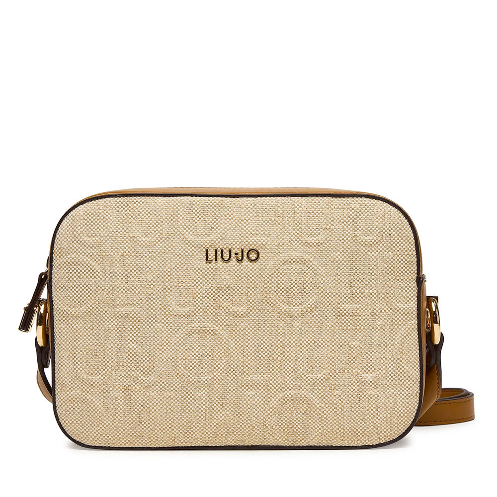 Borsa Donna a Tracolla Media LIU JO in Juta Beige