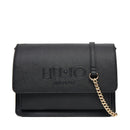 Borsa Donna con Tracolla in Catena LIU JO Better stampa Saffiano Nero