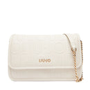 Borsa Donna a Spalla e Tracolla LIU JO Better Effetto Bottalato con Logo in Rilievo Marmo