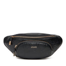 Marsupio Donna LIU JO Better Effetto Bottalato con Logo in Rilievo Nero