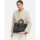 Borsa Donna Tote a Mano LIU JO Better effetto Bottalato Nero con Charm
