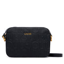 Borsa Donna a Tracolla LIU JO in Ecopelle Nera con Logo Embossed