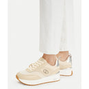 Sneakers Platform Donna LIU JO Maxi Wonder 97 Bis in Pelle e Canvas Beige