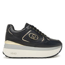 Sneakers Super Platform Donna LIU JO Maxi Wonder Plus 01 in Pelle Nera