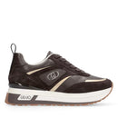 Sneakers Platform Donna LIU JO Maxi Wonder 97 in Pelle e Suede color Moka