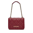 Borsa Donna a Spalla e Tracolla LOVE MOSCHINO linea Quilted Rosso Vino