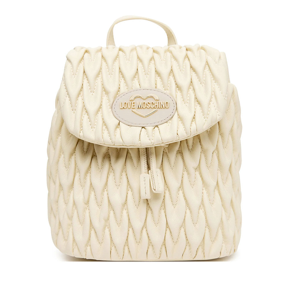 Zaino Donna LOVE MOSCHINO Trapuntato Avorio