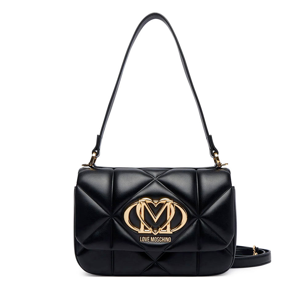 Borsa Donna Sottospalla LOVE MOSCHINO linea Embossed Nera