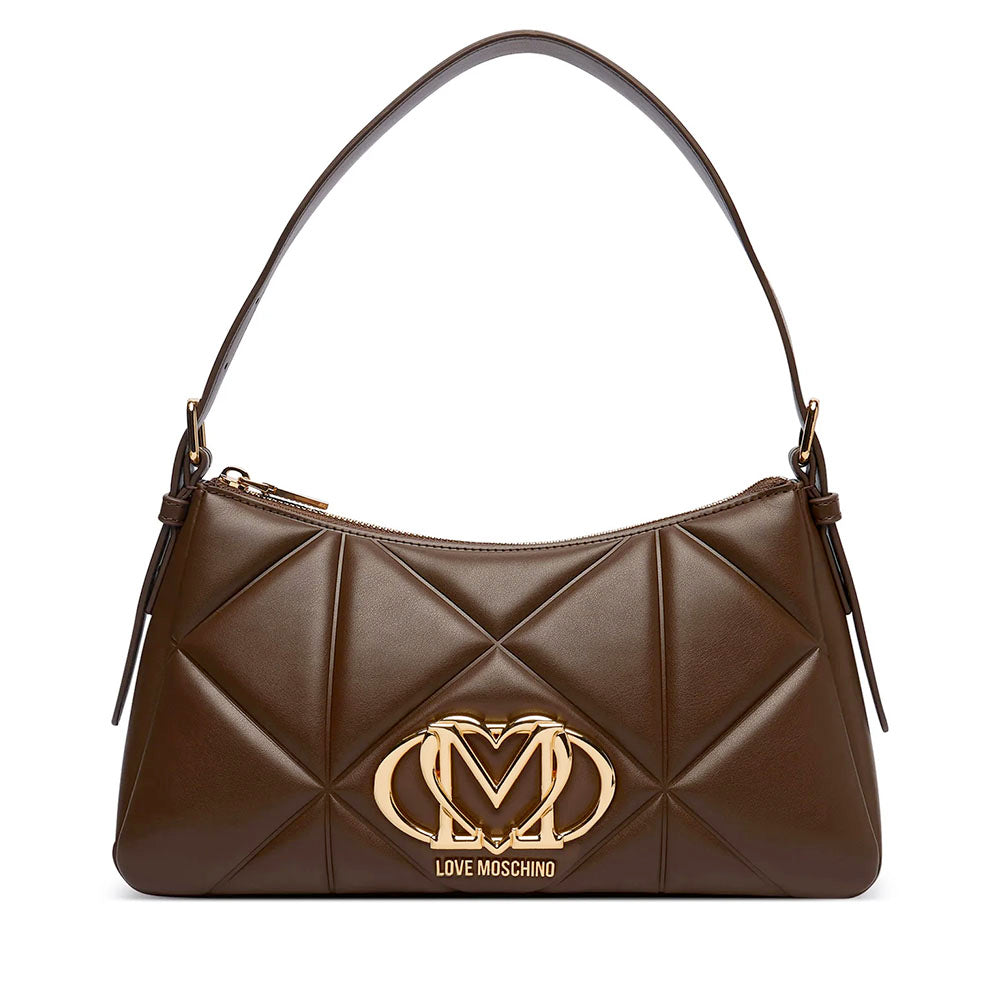 Borsa Donna Sottospalla LOVE MOSCHINO linea Embossed Marrone