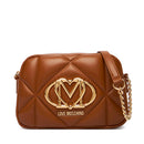 Camera Case Trapuntata LOVE MOSCHINO linea Embossed color Cuoio