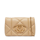 Clutch Trapuntata con Tracolla LOVE MOSCHINO linea Embossed Taupe