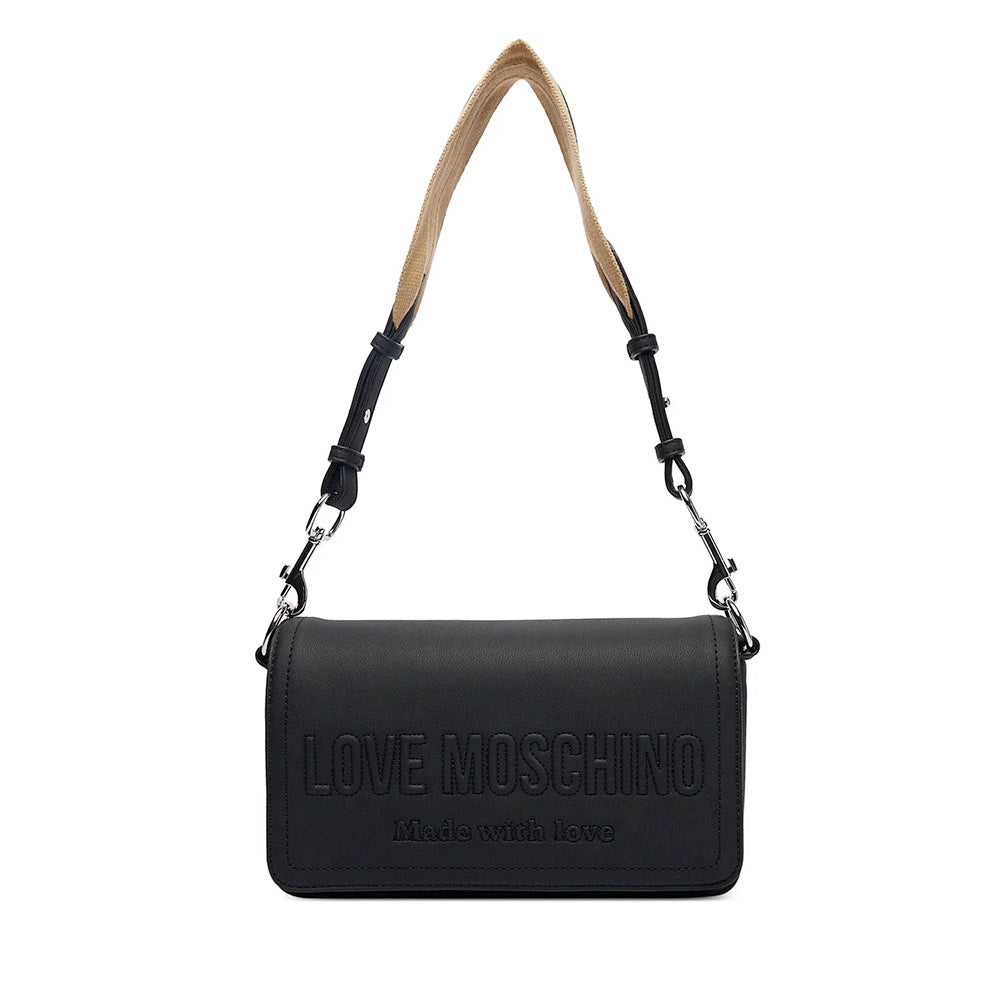 Borsa Donna Sottospalla LOVE MOSCHINO in Ecopelle Nera