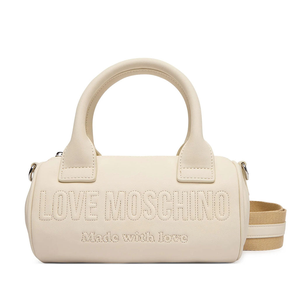 Borsa Donna Bauletto Mini LOVE MOSCHINO in Ecopelle Avorio