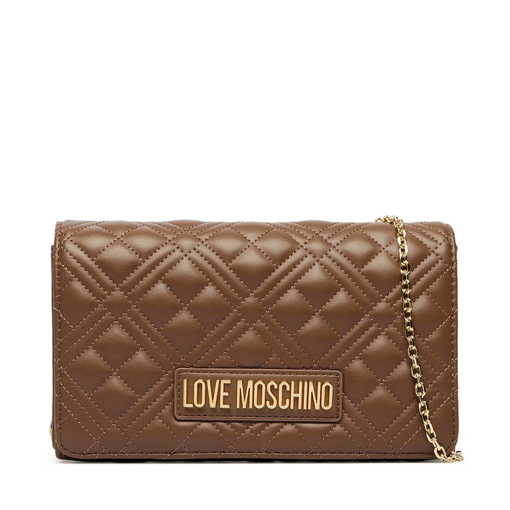 Clutch Donna con Tracolla LOVE MOSCHINO linea Smart Daily Quilted color Fango