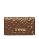 Clutch Donna con Tracolla LOVE MOSCHINO linea Smart Daily Quilted color Fango