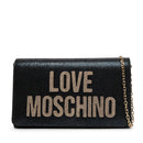 Damen-Clutch mit Umhängeriemen LOVE MOSCHINO Modell Smart Daily Soft in Schwarz