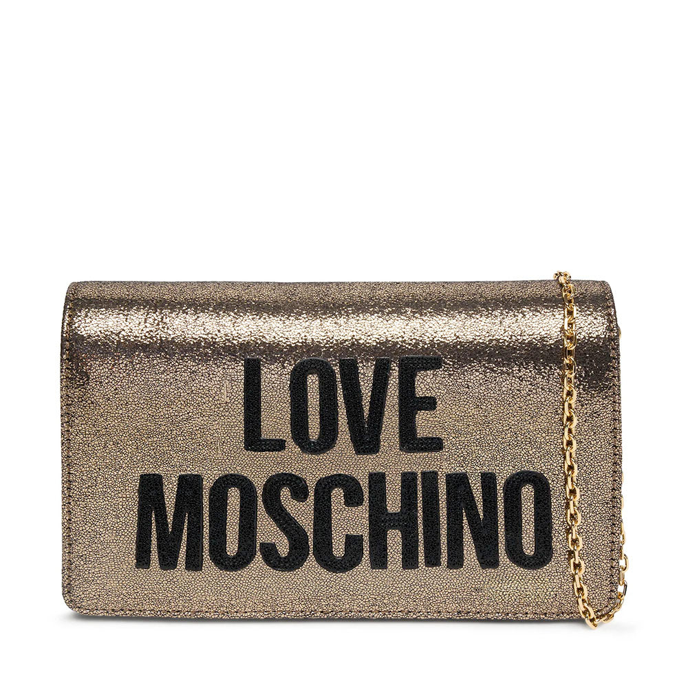 Clutch Donna con Tracolla LOVE MOSCHINO linea Smart Daily Soft Oro