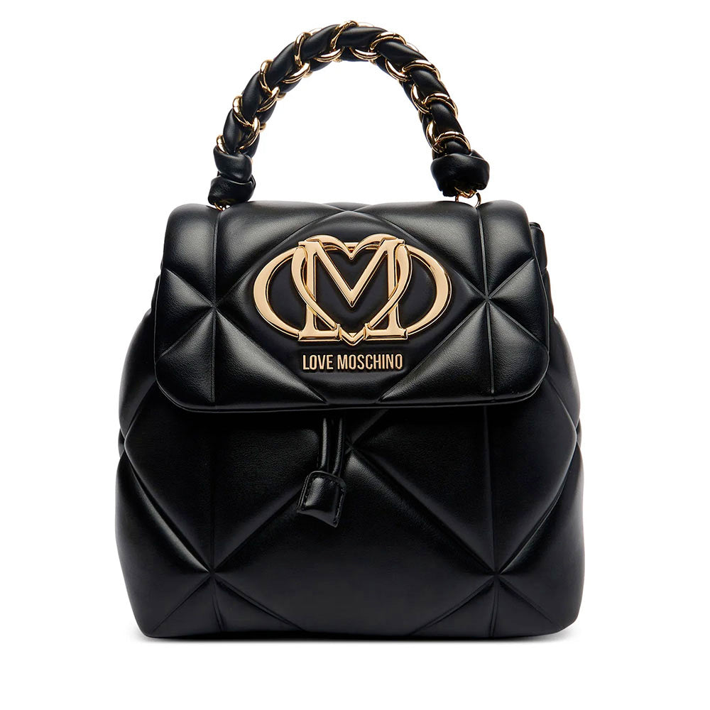 Zaino Donna LOVE MOSCHINO linea Embossed Trapuntata Nera