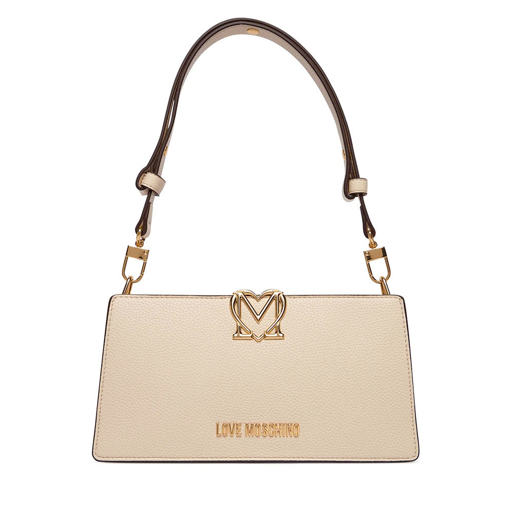 Borsa Donna a Spalla LOVE MOSCHINO linea Soft Sculpt Avorio