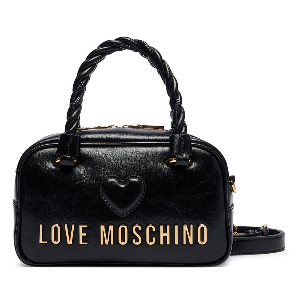 Bauletto Mini Donna LOVE MOSCHINO linea Twirl in Pelle Nera