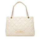 Gesteppte Damen-Shopper LOVE MOSCHINO Modell Quilted in Elfenbein