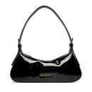 Borsa Donna a Spalla LOVE MOSCHINO in Ecopelle Effetto Vernice Nera
