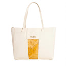 Damen-Shopper 1A Classe ALVIERO MARTINI Modell Bloom City in Elfenbein - LD27