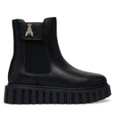 Stivaletti Beatles PATRIZIA PEPE Girl linea Fly Zeppa in Pelle Nera