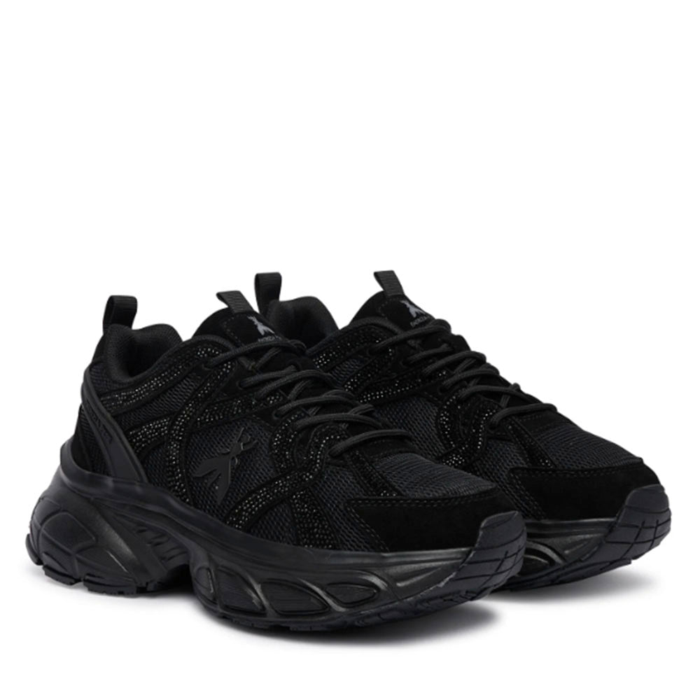 Sneakers Running PATRIZIA PEPE Girl linea Fly Run Tech in Mesh e Suede Nero