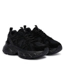 Sneakers Running PATRIZIA PEPE Girl linea Fly Run Tech in Mesh e Suede Nero