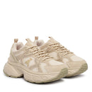 Sneakers Running PATRIZIA PEPE Girl linea Fly Run Tech in Mesh e Suede Beige